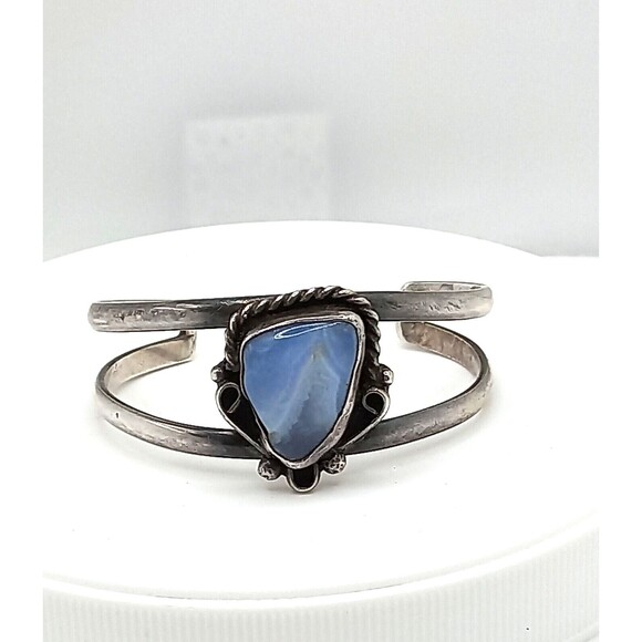 Sterling Jewelry - NAVAJO BLUE STONE STERLING BRACELET 925